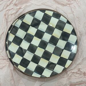 Mackenzie Childs Checkered Black and White Plate set of 4